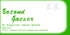 botond gacser business card