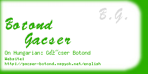 botond gacser business card